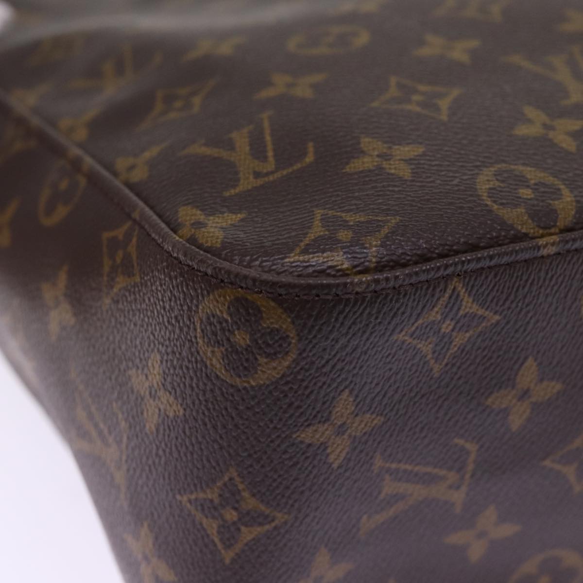 Louis Vuitton Looping Brown Canvas Shoulder Bag