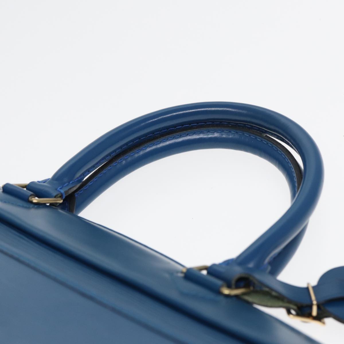 Louis Vuitton Riviera Blue Leather Hand Bag