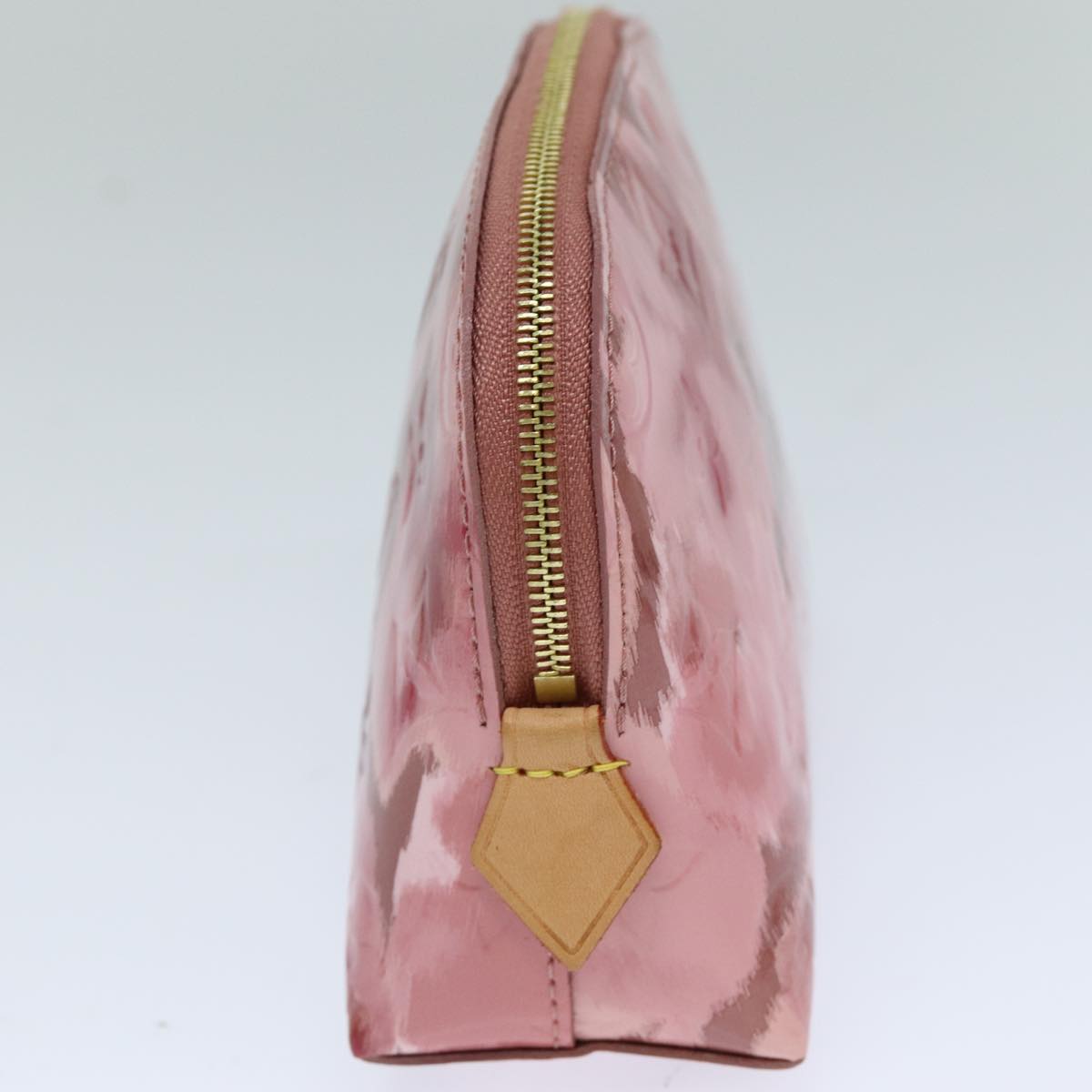 Louis Vuitton Cosmetic Pouch Pink Patent Leather Clutch Bag