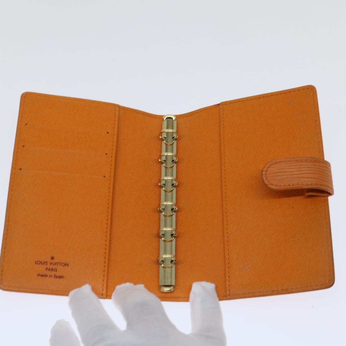 Louis Vuitton Agenda PM Orange Leather Wallet Accessories