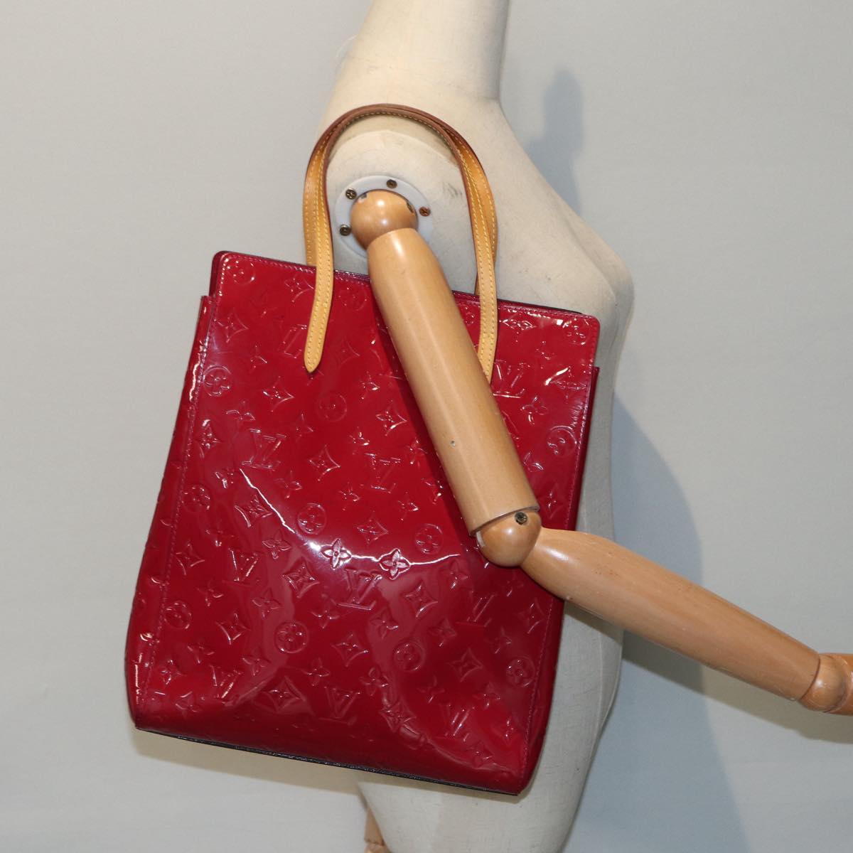 Louis Vuitton Catalina Red Patent Leather Shoulder Bag