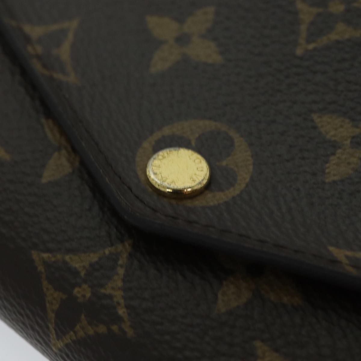 Louis Vuitton Portefeuille Sarah Brown Canvas Wallet Accessories