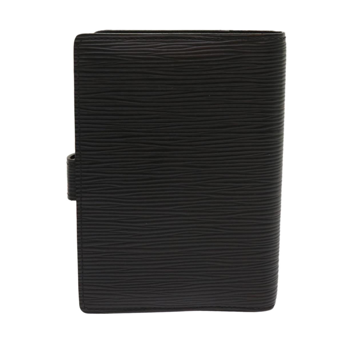 Louis Vuitton COUVERTURE AGENDA FONCTIONNEL PM Black Leather Wallet Accessories