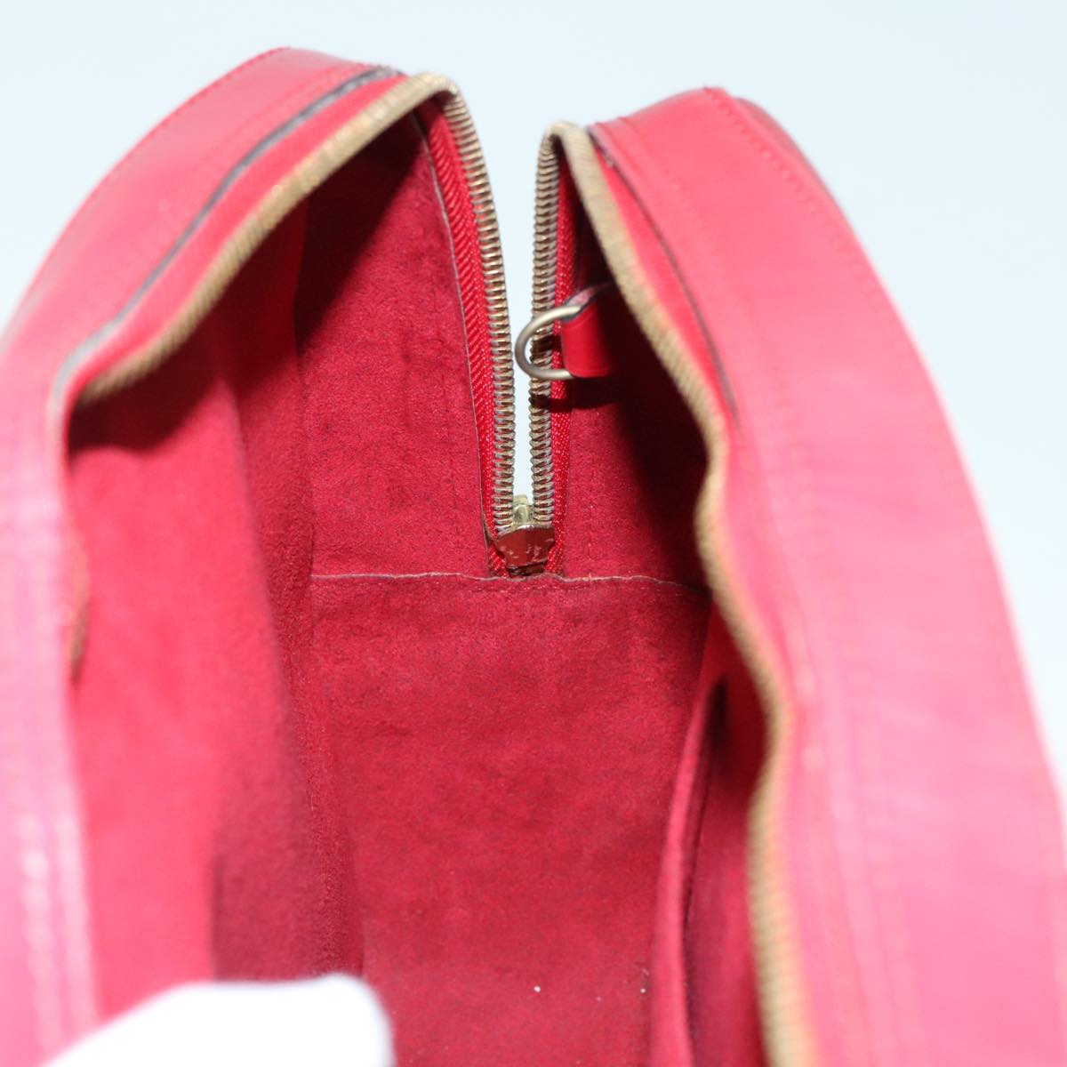 Louis Vuitton Voltaire Red Leather Shoulder Bag