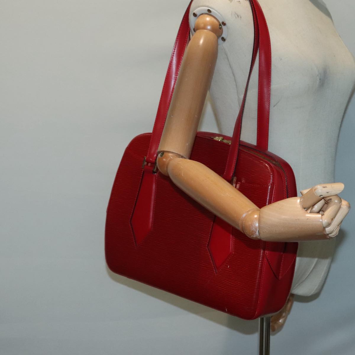 Louis Vuitton Voltaire Red Leather Shoulder Bag