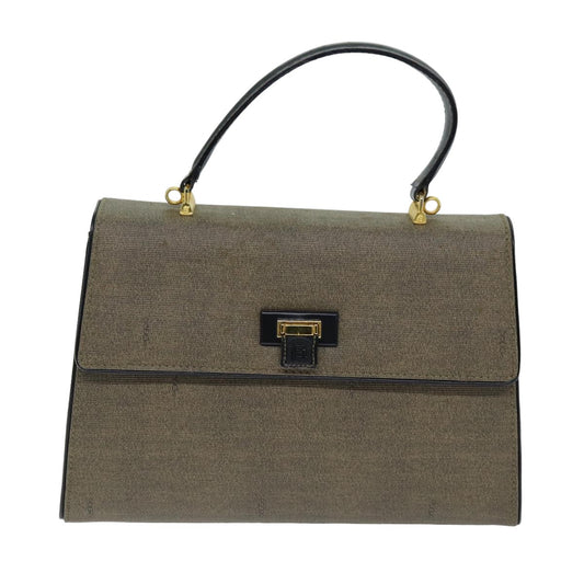 Fendi Grey Canvas Hand Bag