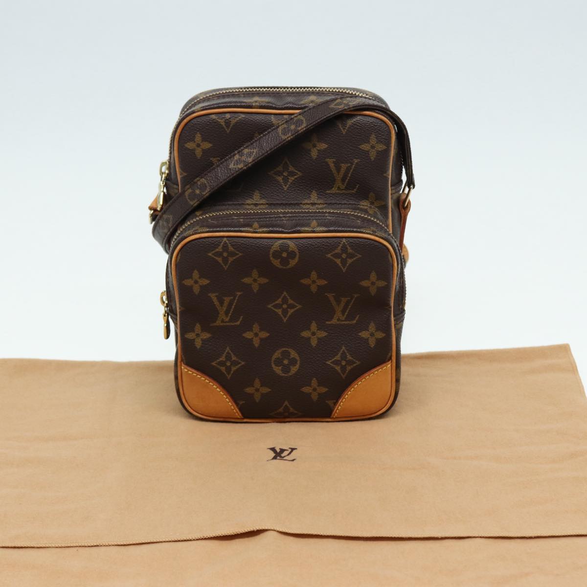 Louis Vuitton Amazon Brown Canvas Shoulder Bag