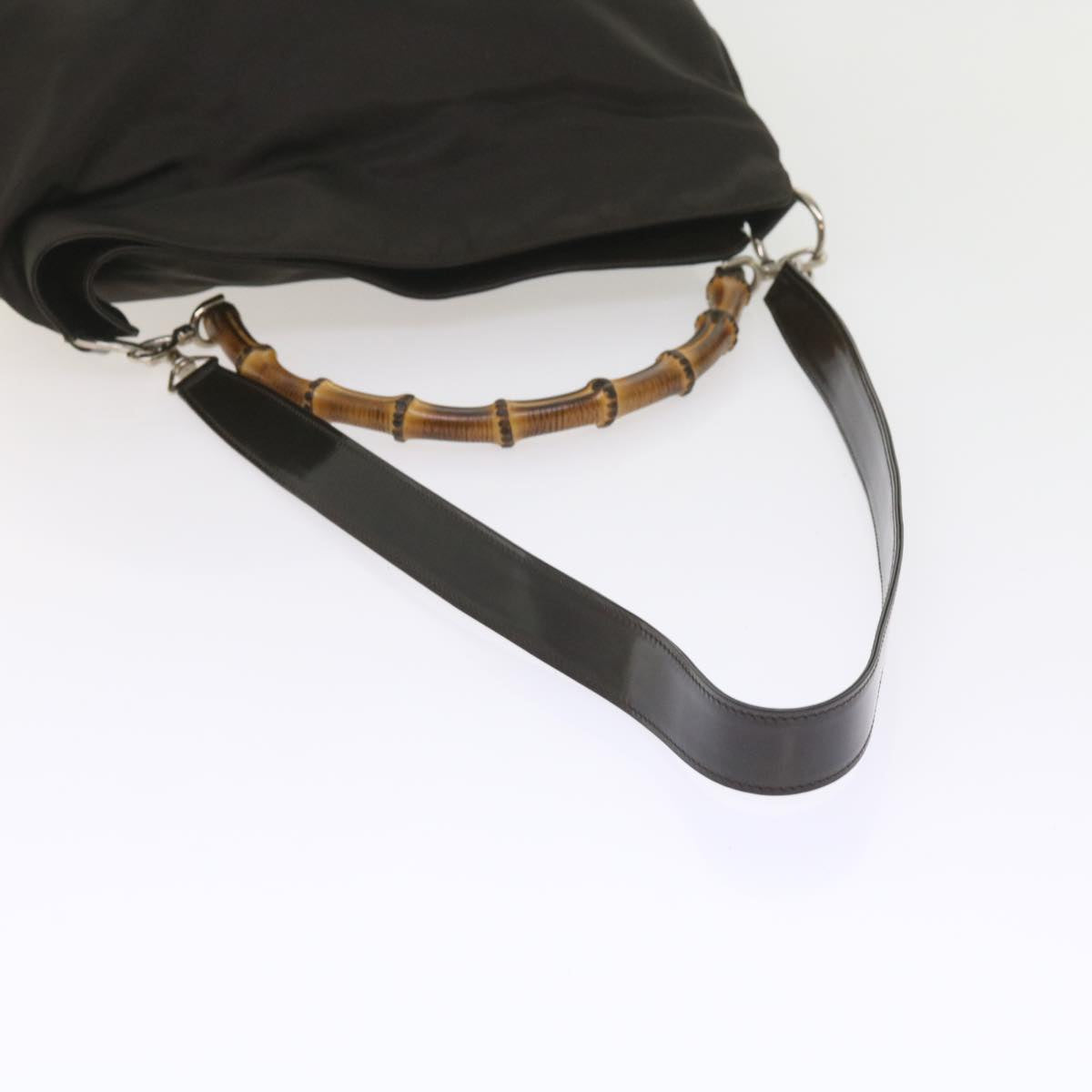 Gucci Bamboo Black Synthetic Shoulder Bag