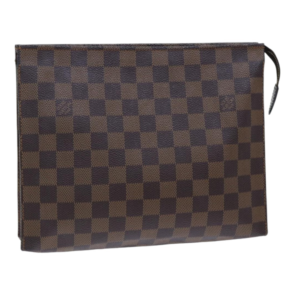 Louis Vuitton Poche Toilette Brown Canvas Clutch Bag