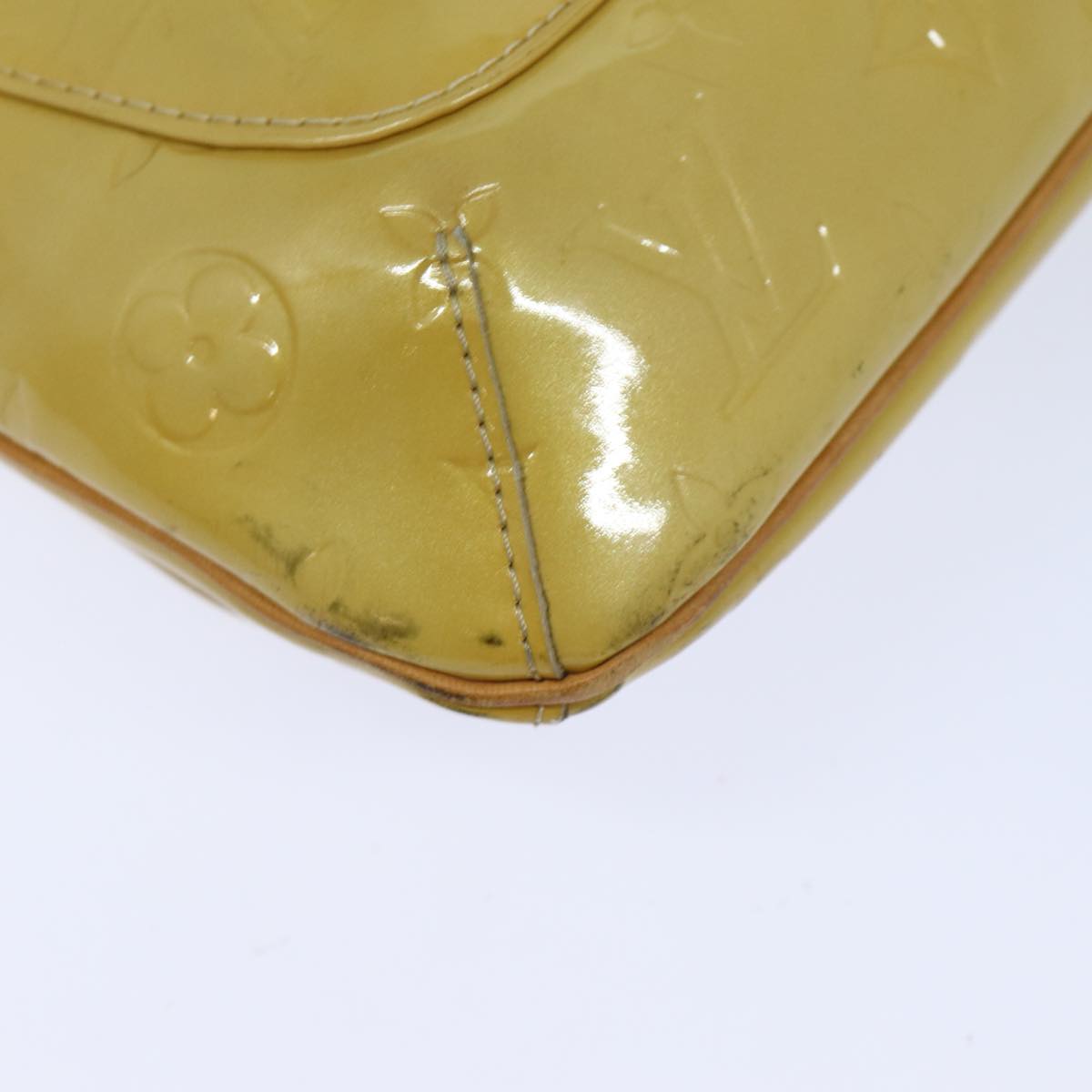 Louis Vuitton Thompson Yellow Patent Leather Shoulder Bag