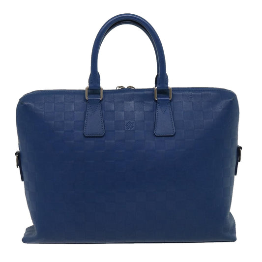 Louis Vuitton Porte documents Jour Blue Leather Hand Bag