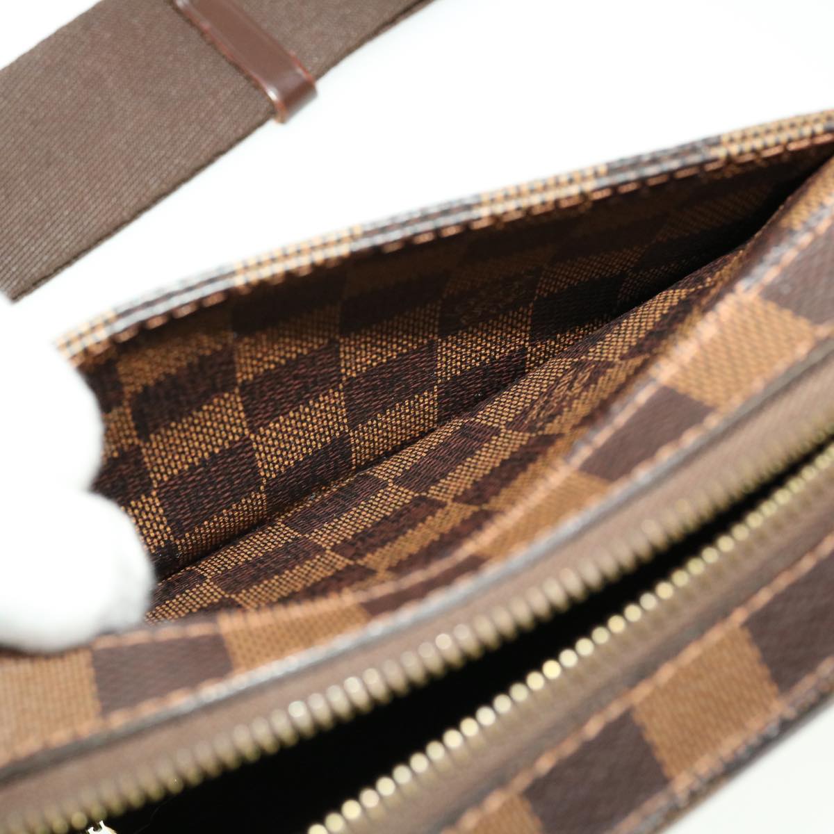 Louis Vuitton Geronimos Brown Canvas Shoulder Bag