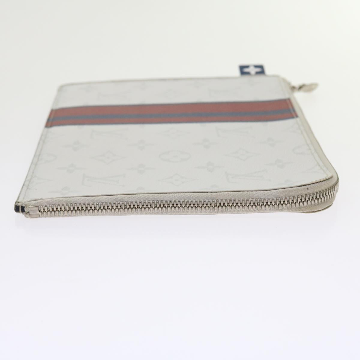 Louis Vuitton Jules White Canvas Clutch Bag