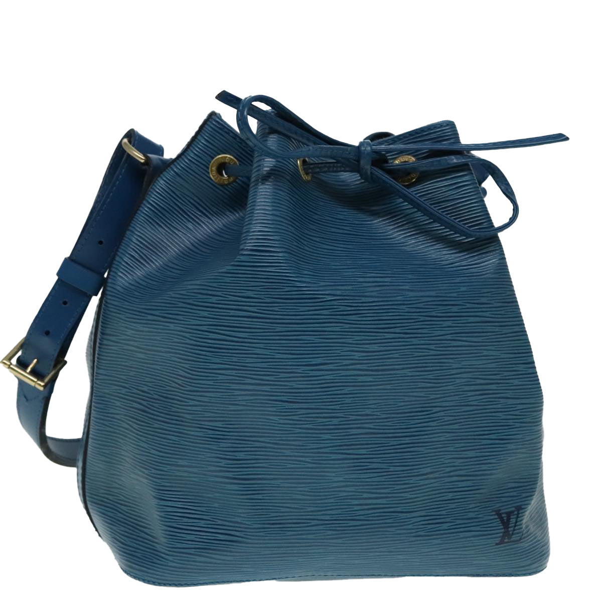 Louis Vuitton Noé Blue Leather Shoulder Bag