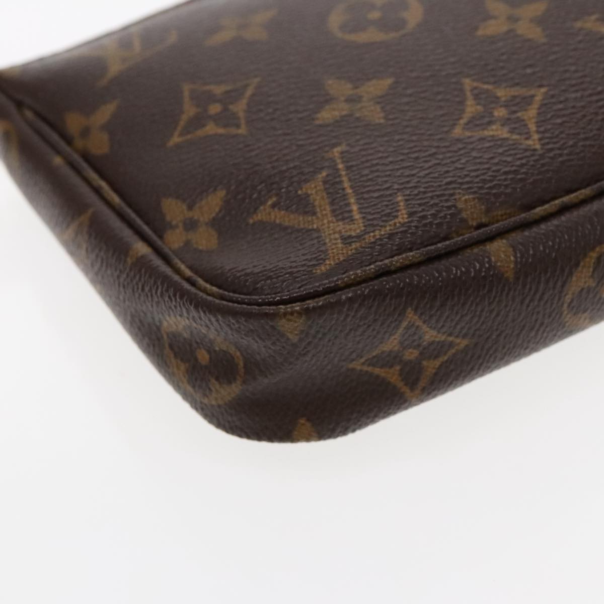 Louis Vuitton Pochette Accessoire Brown Canvas Clutch Bag