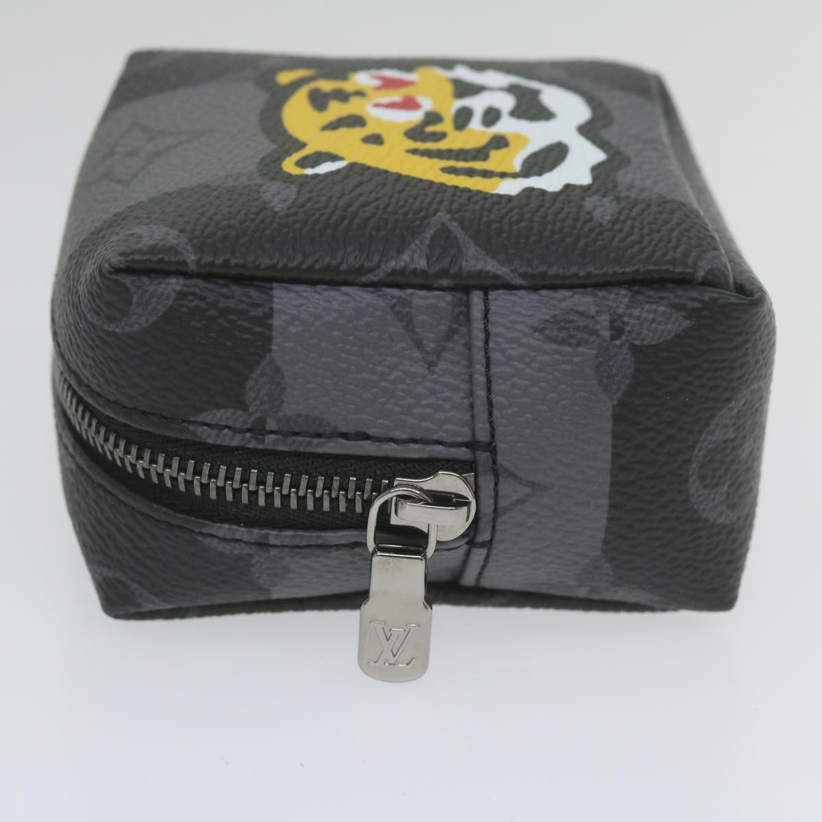 Louis Vuitton Tiger Grey Canvas Clutch Bag