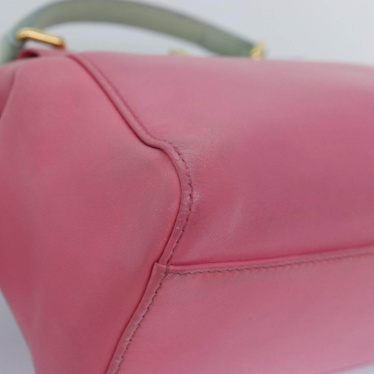 Fendi Peekaboo Pink Leather Hand Bag