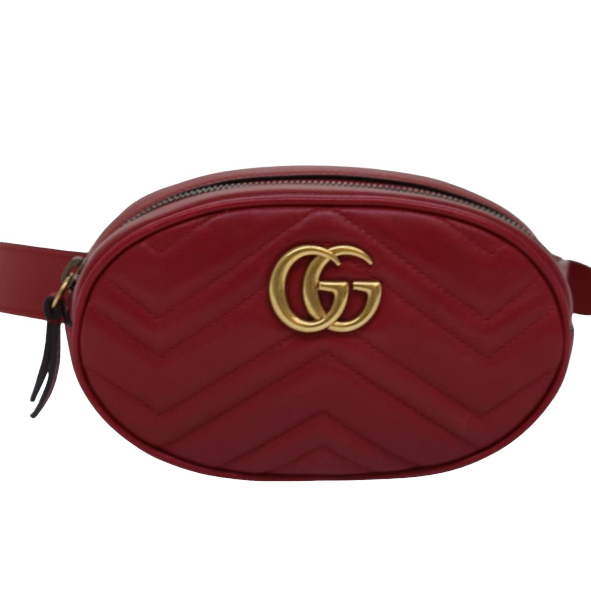 Gucci GG Marmont Burgundy Leather Shoulder Bag