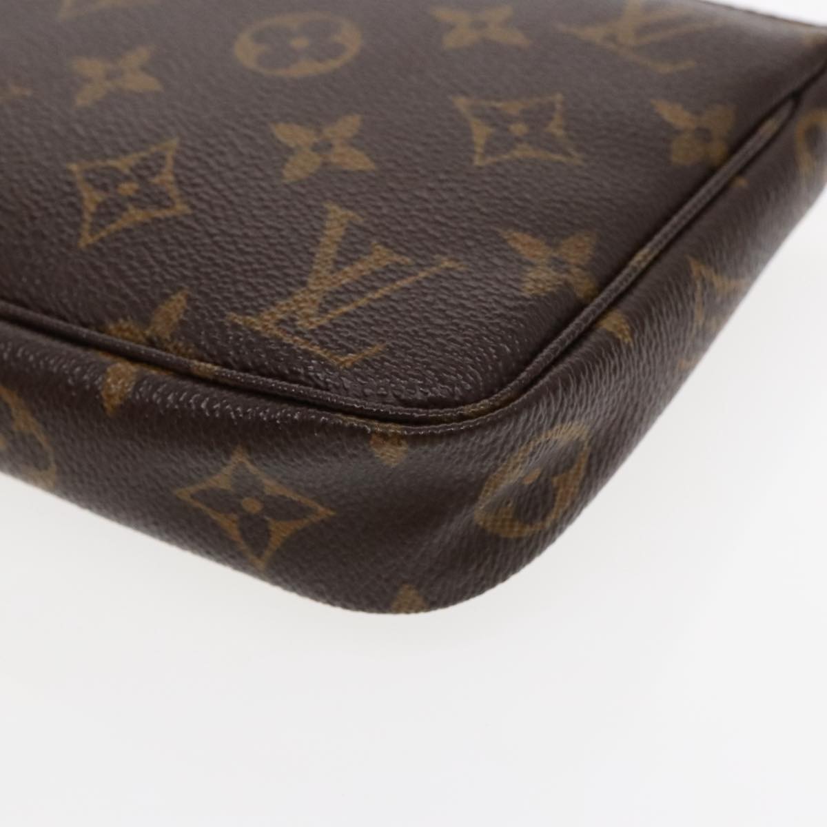 Louis Vuitton Pochette Accessoire Brown Canvas Clutch Bag