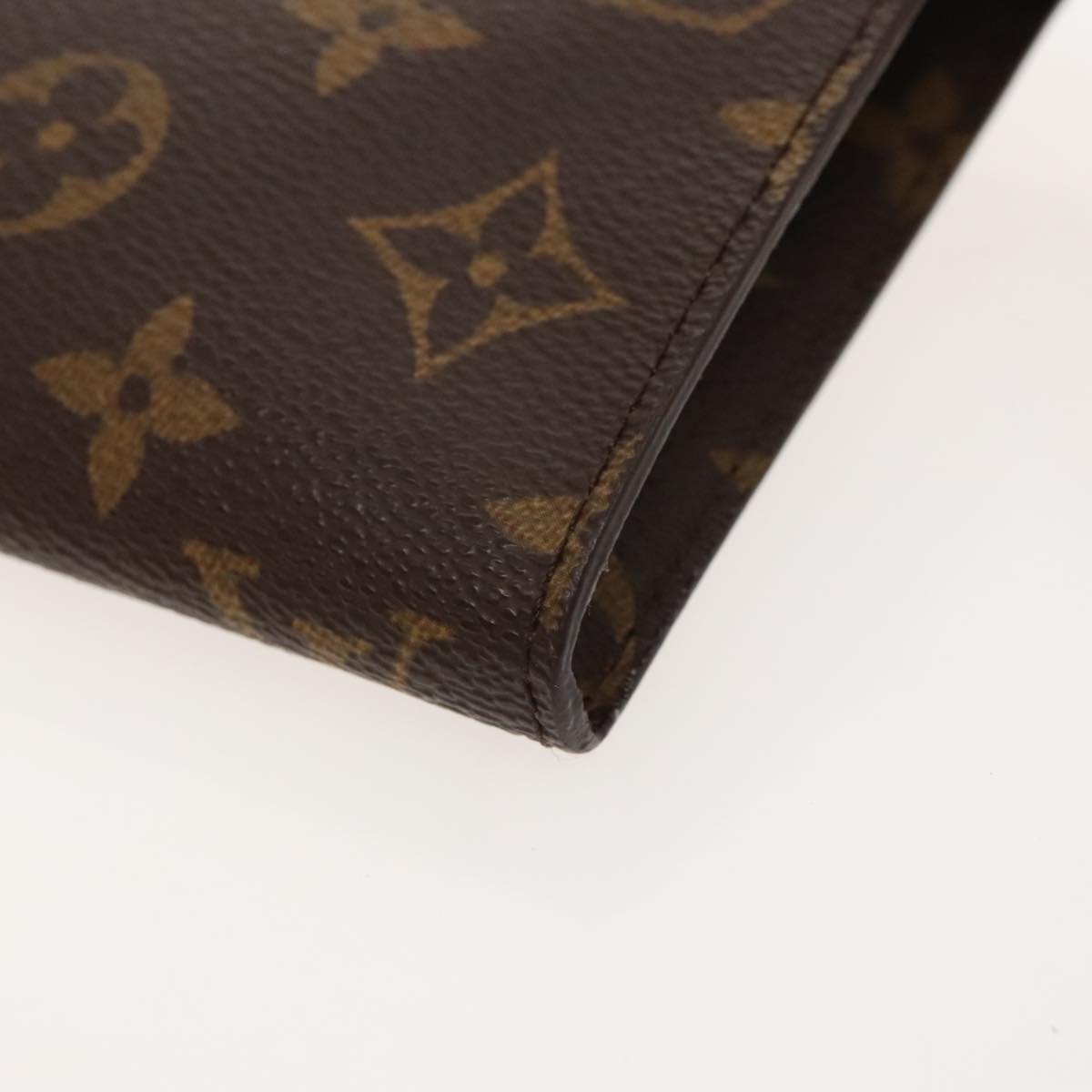 Louis Vuitton Pochette Accessoire Brown Canvas Clutch Bag