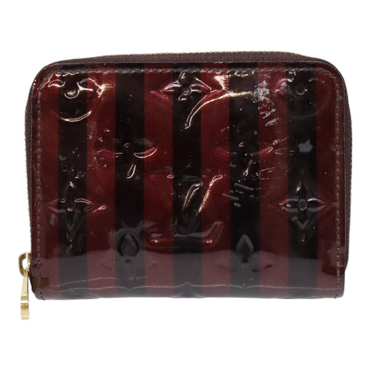 Louis Vuitton Zippy coin purse Burgundy Patent Leather Wallet Accessories