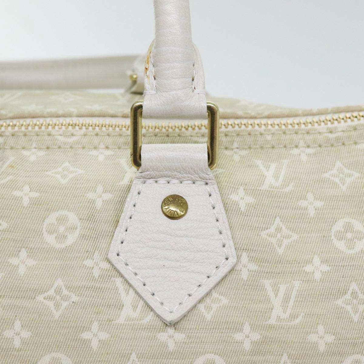 Louis Vuitton Speedy 30 Beige Canvas Hand Bag