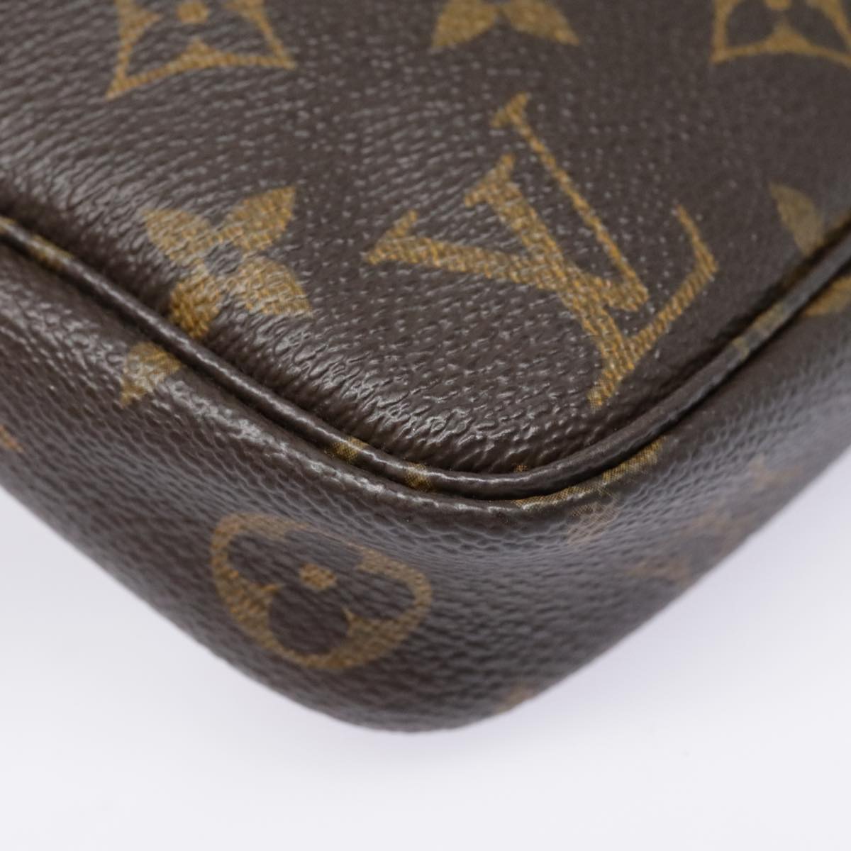 Louis Vuitton Pochette Accessoire Brown Canvas Clutch Bag