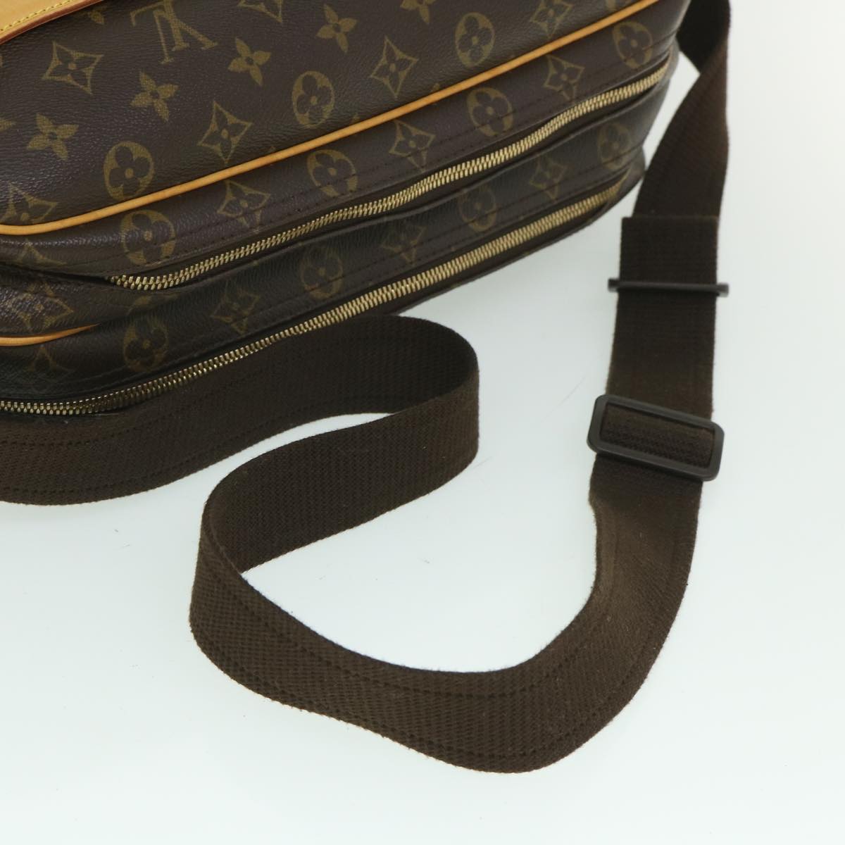 Louis Vuitton Reporter Brown Canvas Shoulder Bag