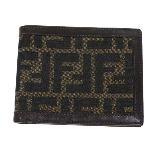 Fendi Zucca Brown Canvas Wallet Accessories