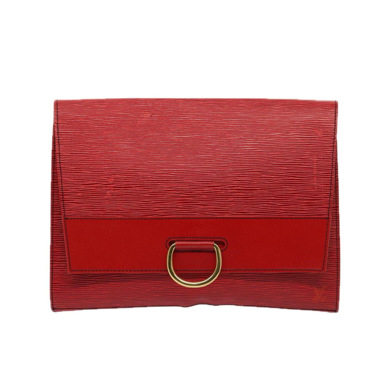 Louis Vuitton Jena Red Leather Clutch Bag