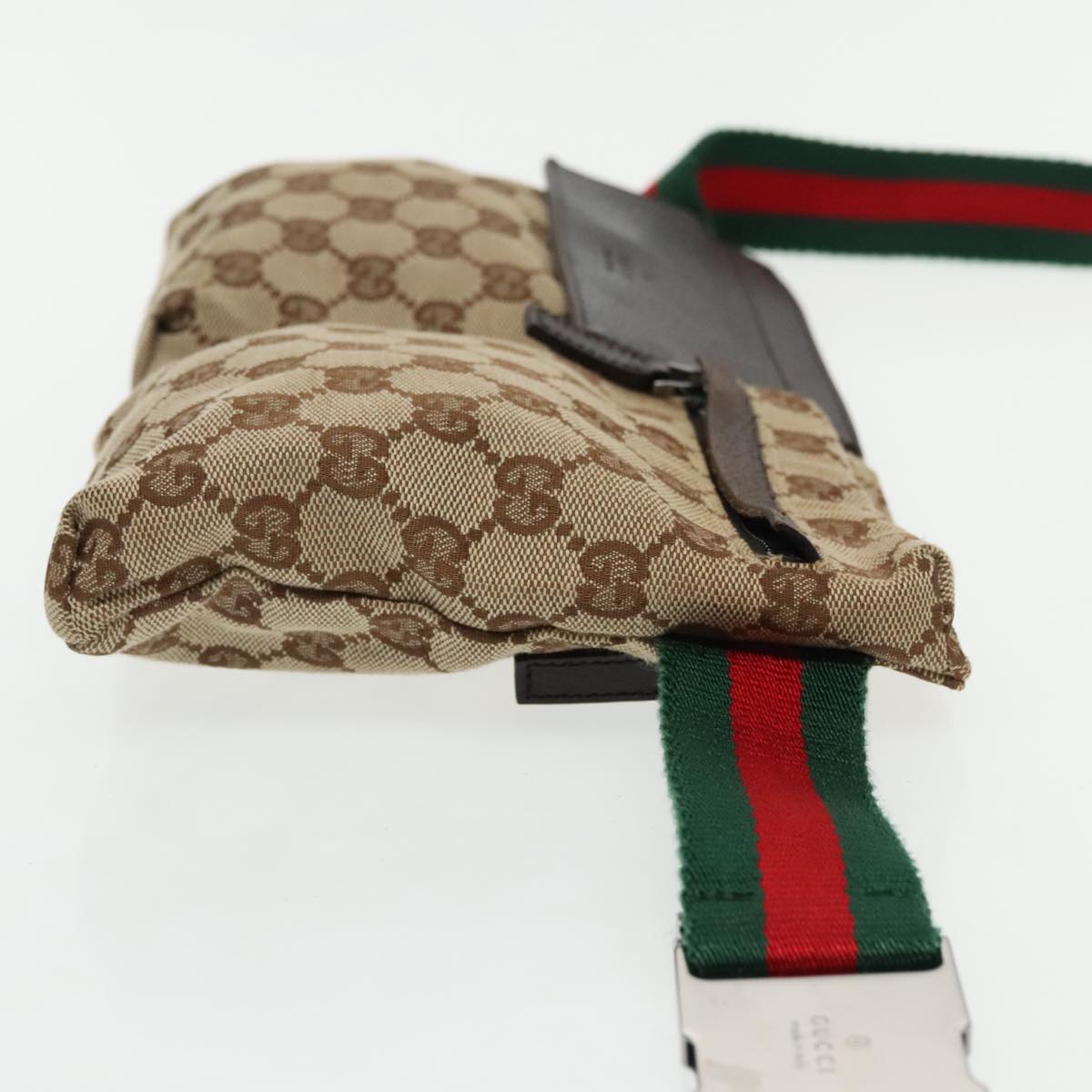 Gucci Ophidia Beige Canvas Clutch Bag