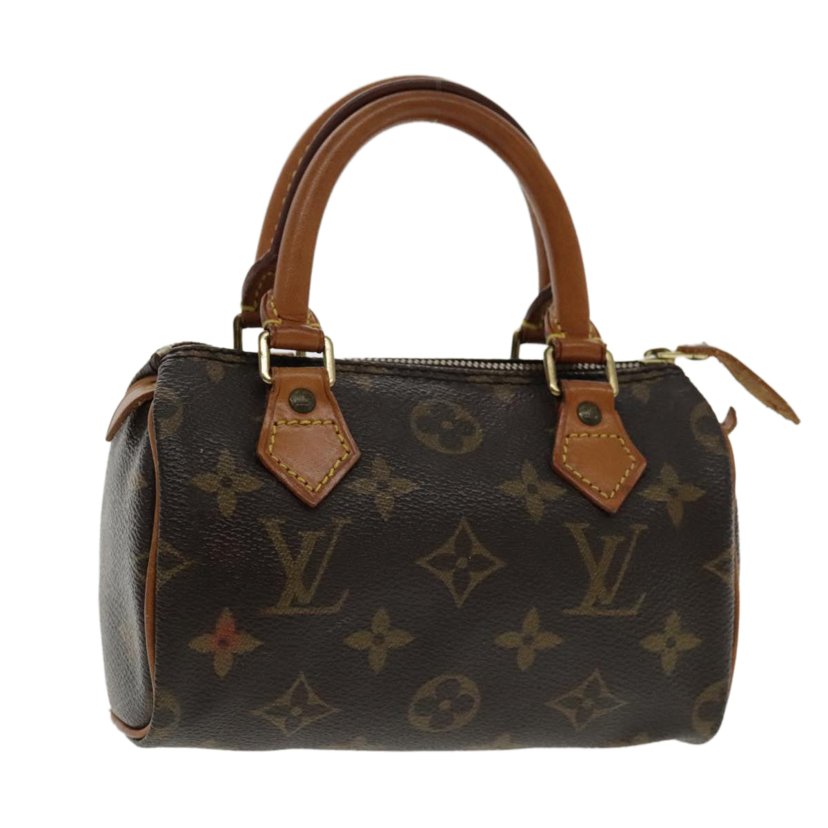 Louis Vuitton Mini speedy Brown Canvas Hand Bag