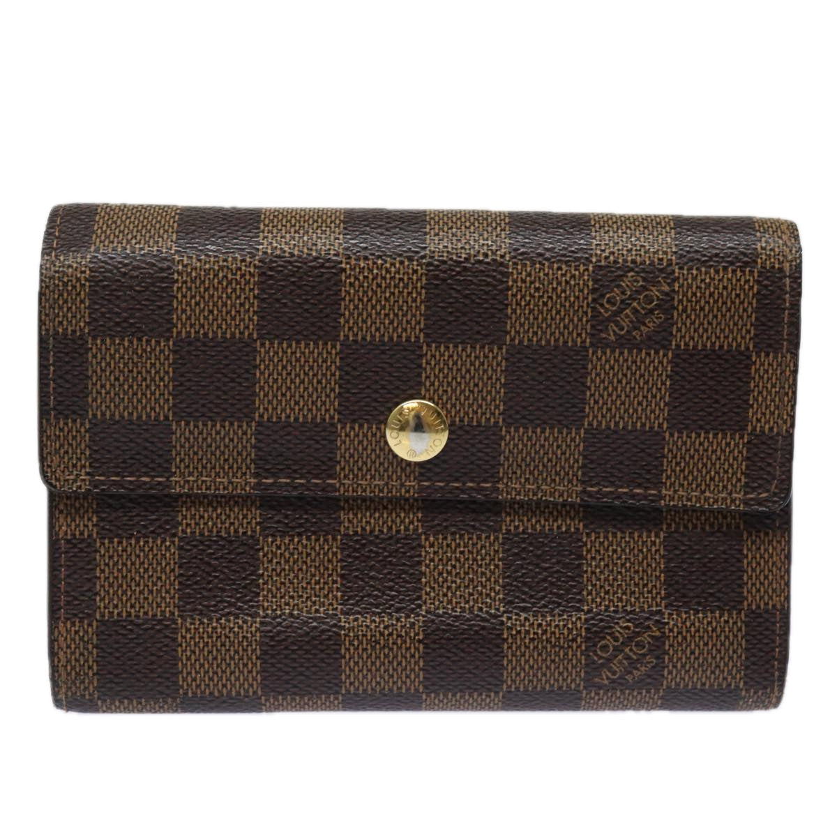 Louis Vuitton Alexandra Brown Canvas Wallet Accessories