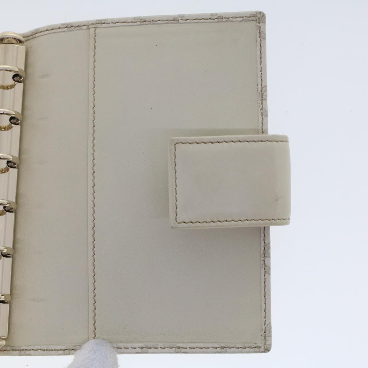 Gucci Guccissima White Canvas Wallet Accessories