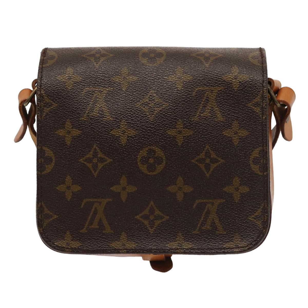 Louis Vuitton Cartouchiere Brown Canvas Shoulder Bag