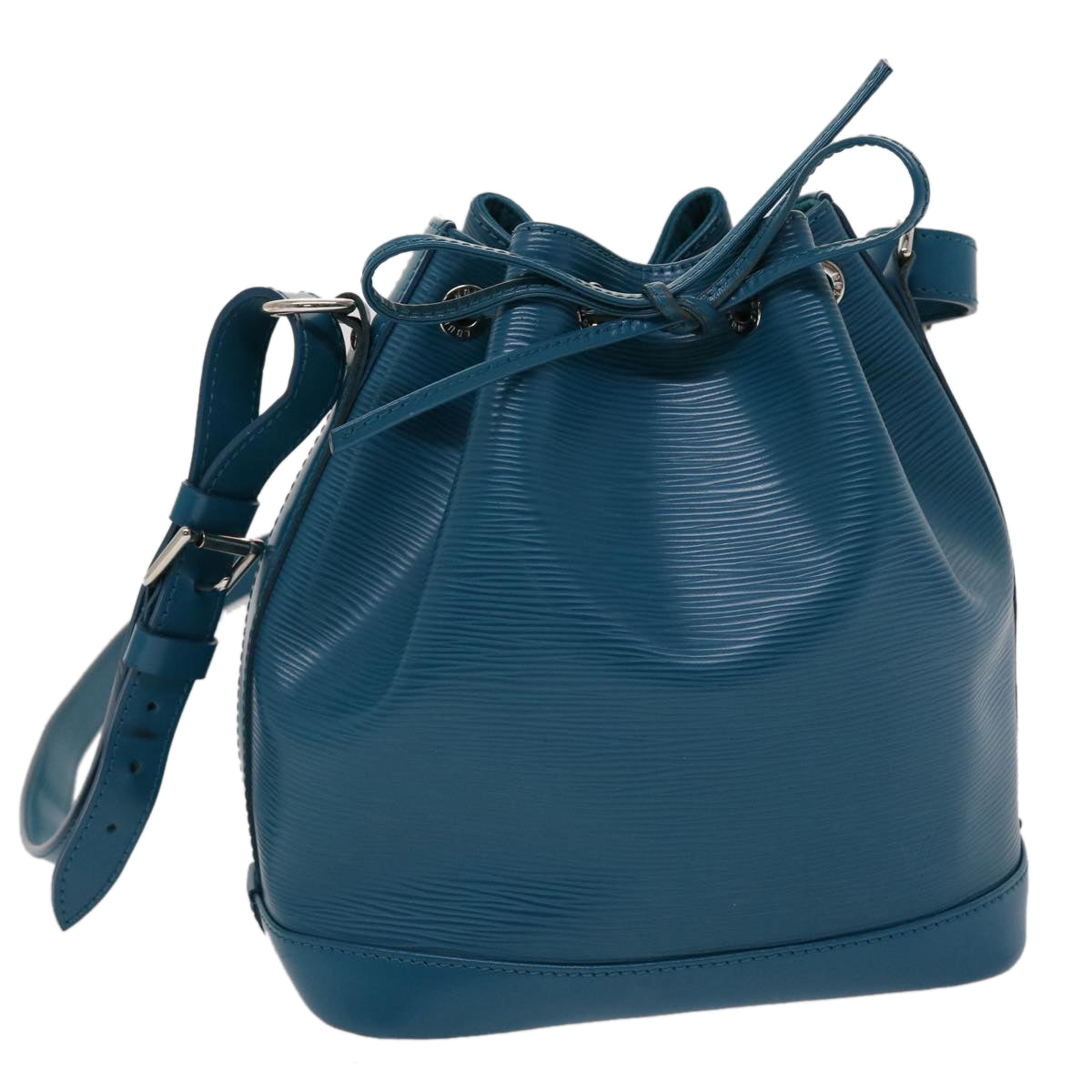 Louis Vuitton Noe Blue Leather Shoulder Bag