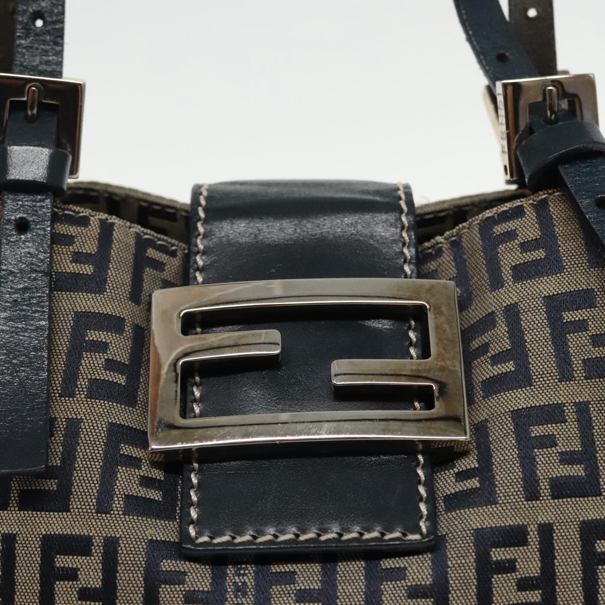 Fendi Navy Canvas Tote Bag