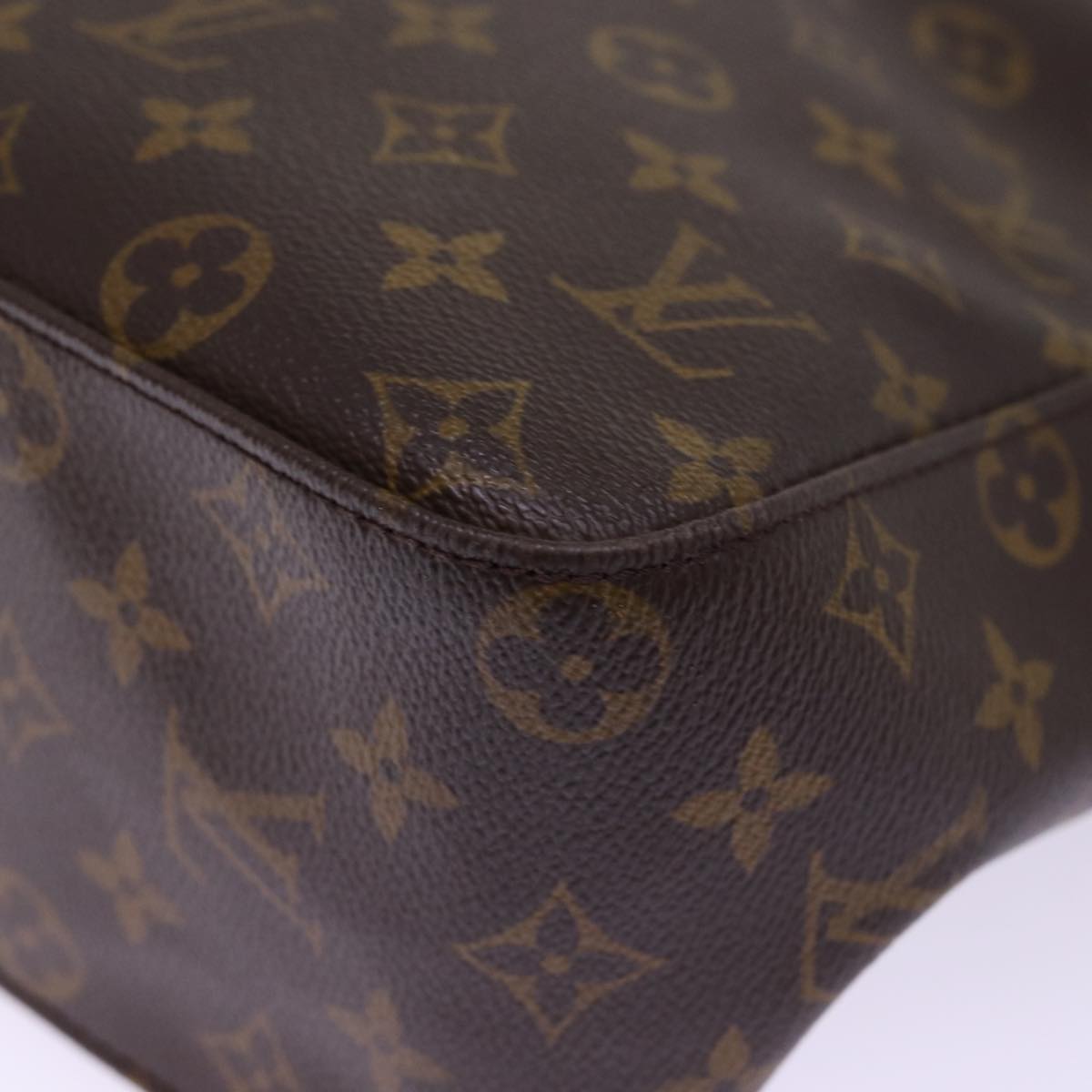 Louis Vuitton Looping Brown Canvas Shoulder Bag