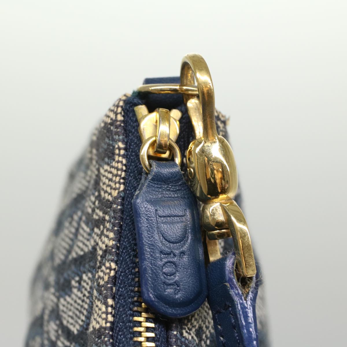 Dior Saddle Navy Canvas Clutch Bag