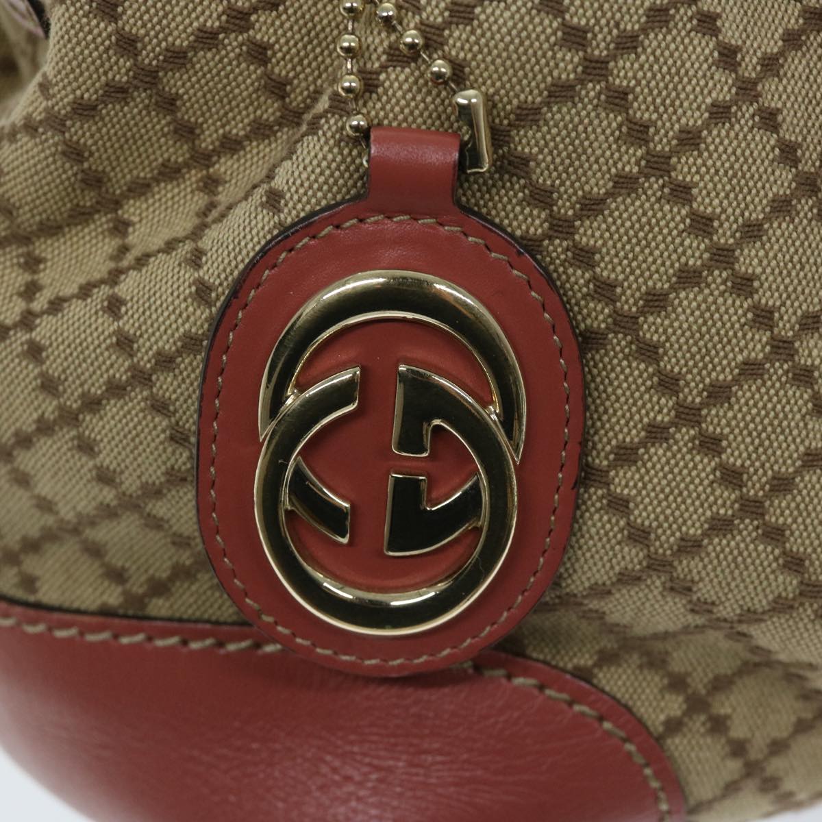 Gucci Sukey Beige Canvas Hand Bag