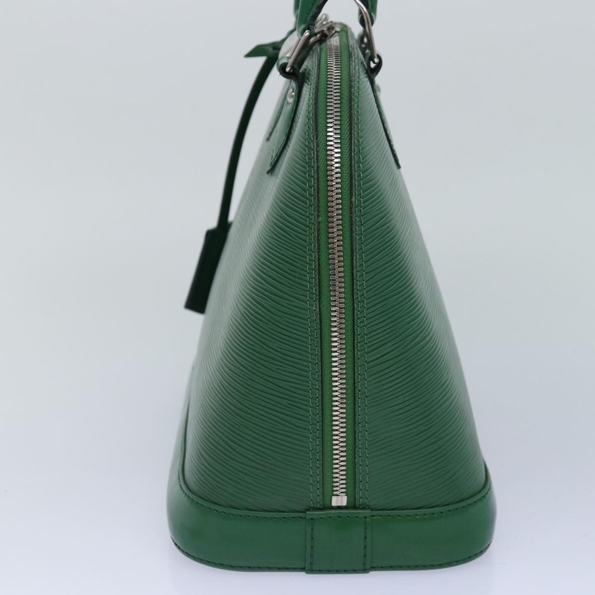 Louis Vuitton Alma Green Calfskin Hand Bag