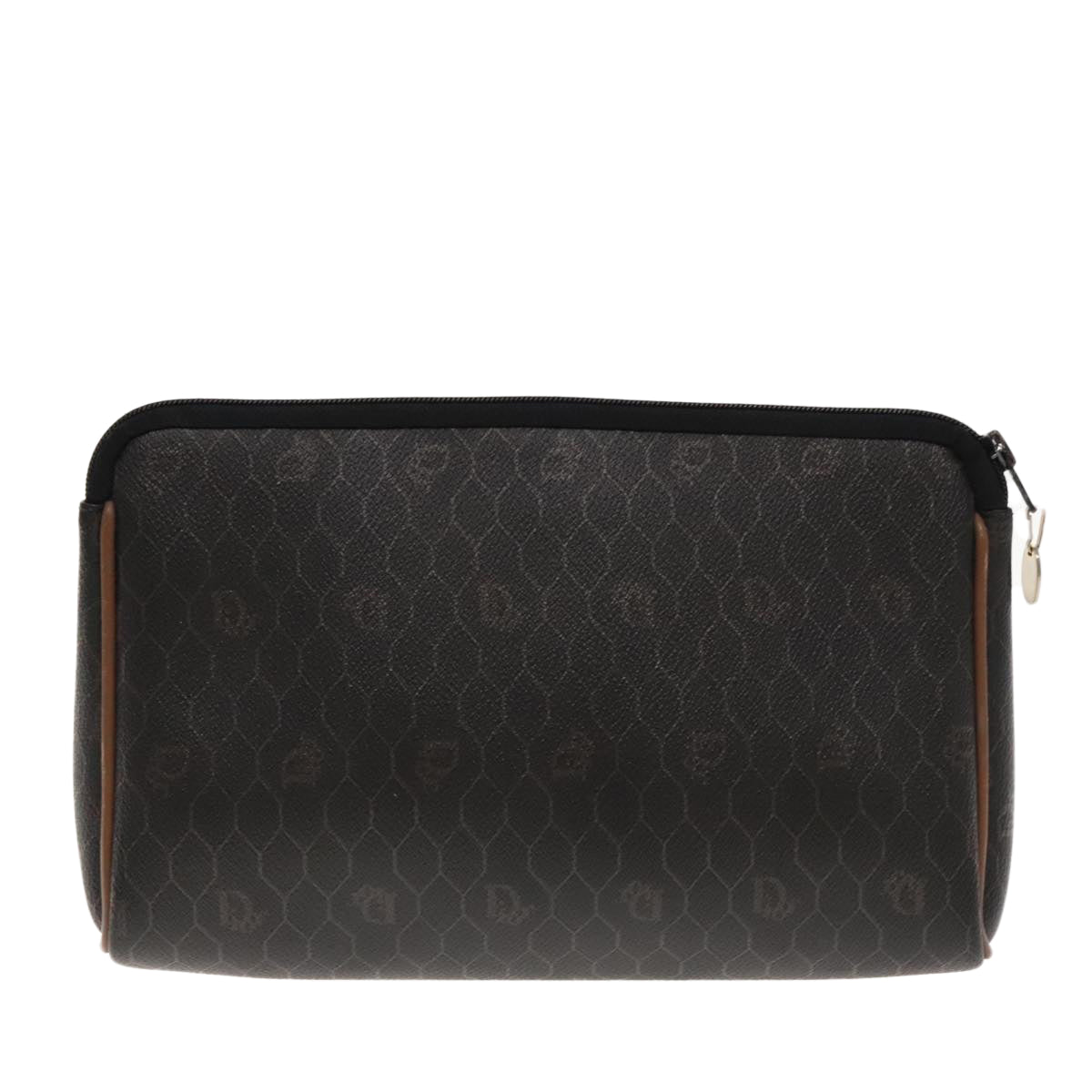 Dior Honeycomb Black Canvas Clutch Bag