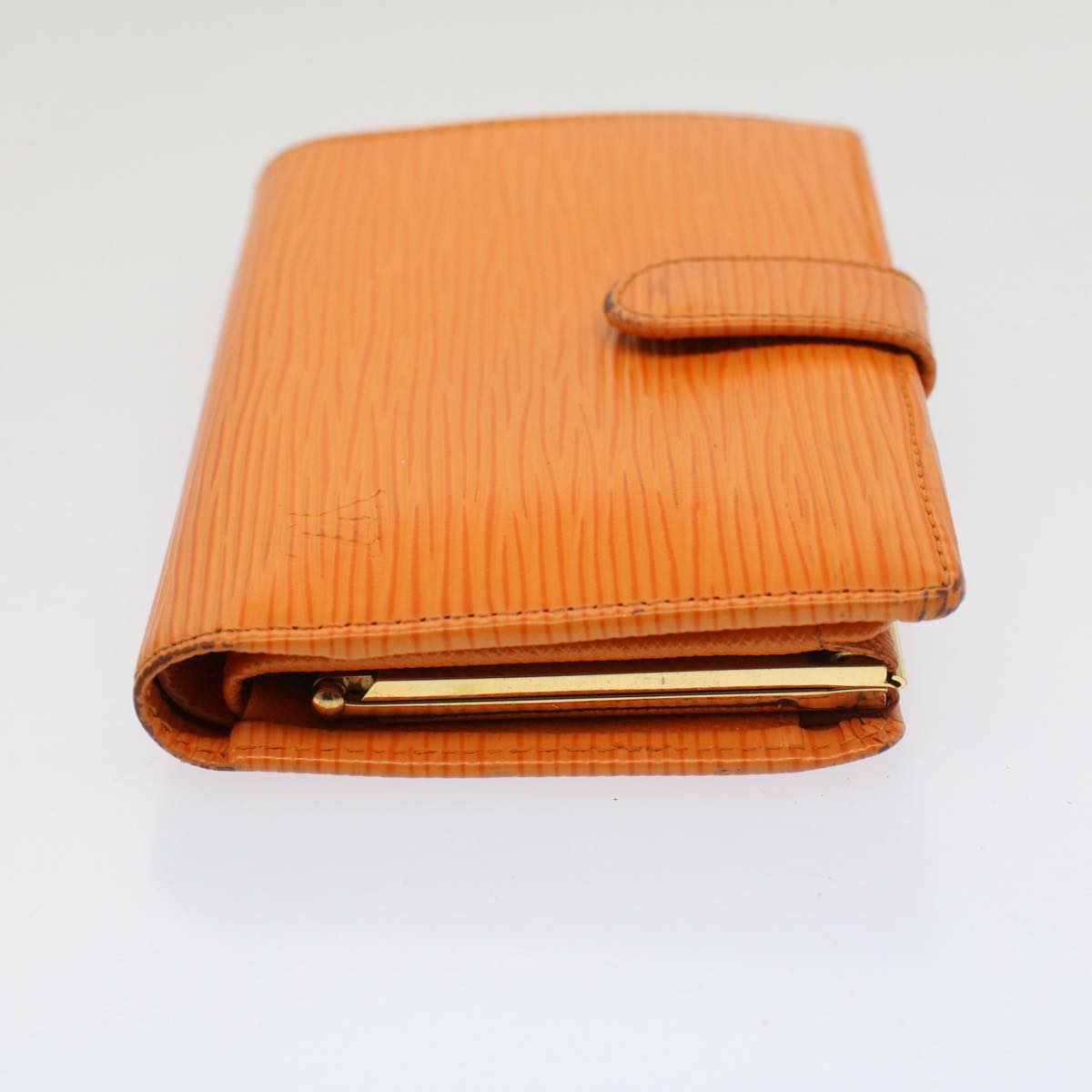 Louis Vuitton Viennois Orange Leather Wallet Accessories