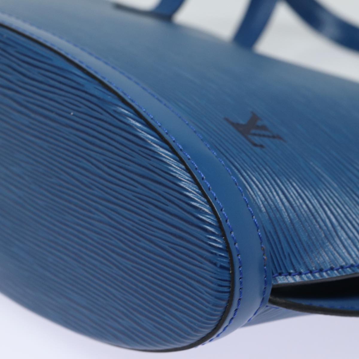 Louis Vuitton Saint Jacques Blue Leather Shoulder Bag