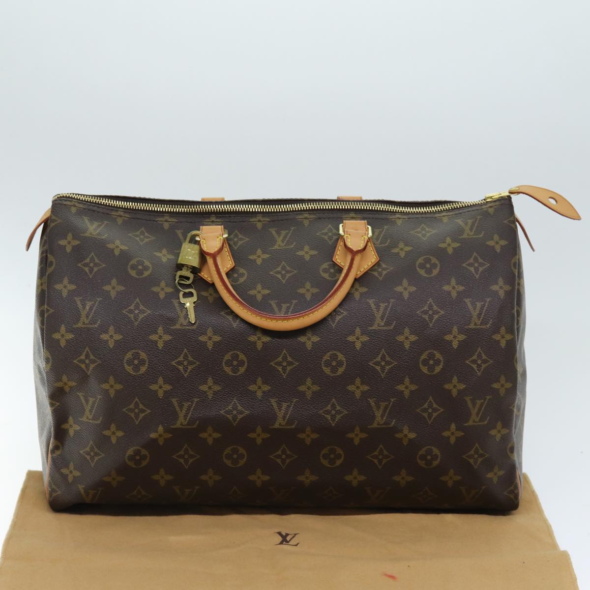 Louis Vuitton Speedy 40 Brown Canvas Hand Bag