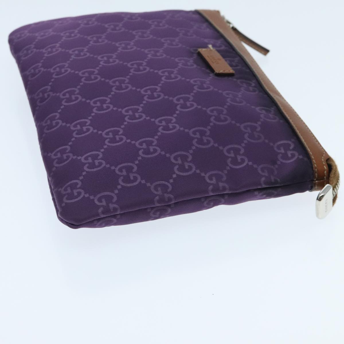 Gucci GG canvas Purple Canvas Clutch Bag