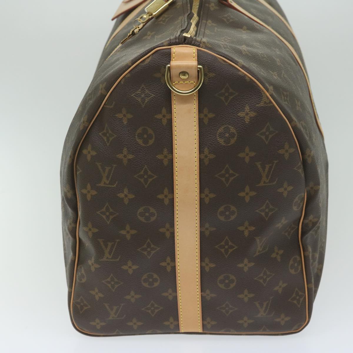 Louis Vuitton Keepall Bandoulière 60 Brown Canvas Shoulder Bag