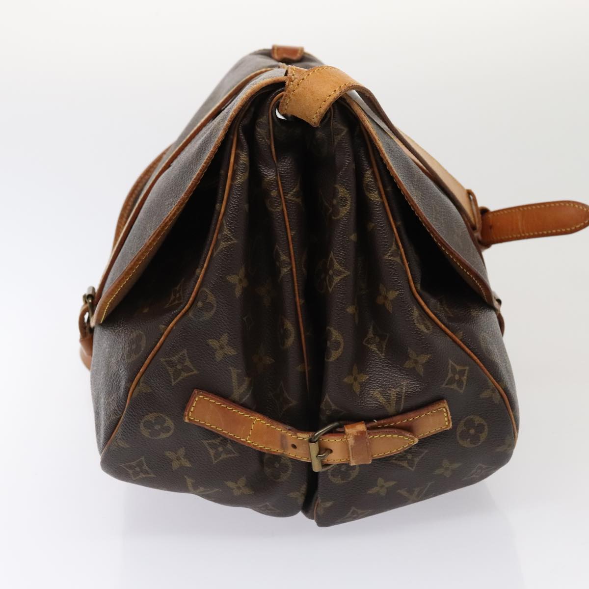 Louis Vuitton Saumur 35 Brown Canvas Shoulder Bag