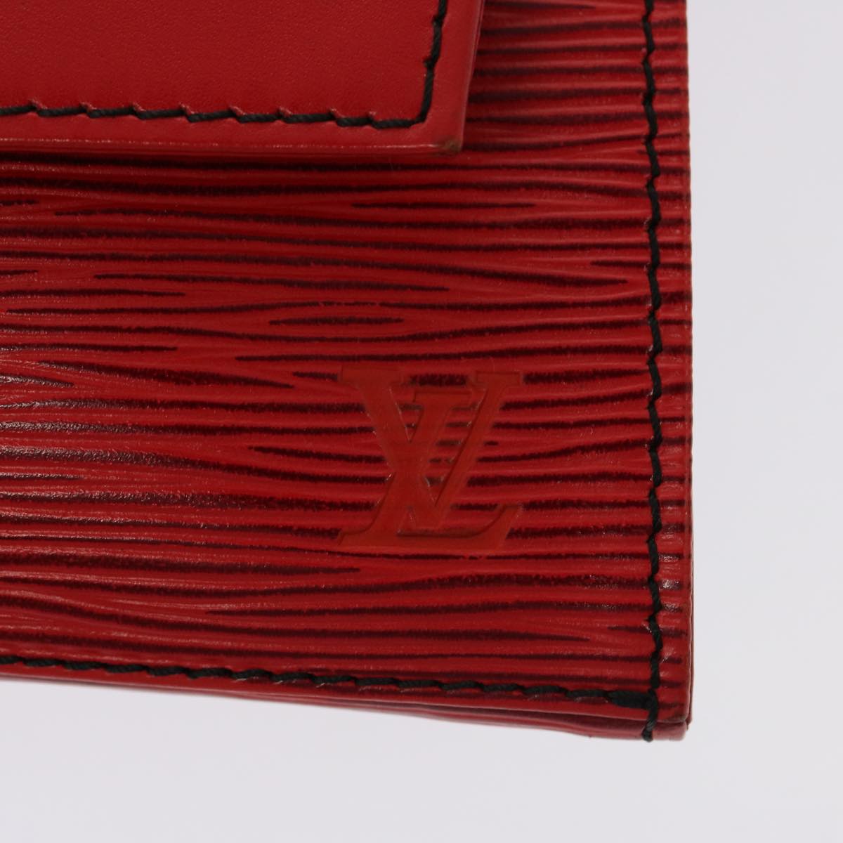 Louis Vuitton Jena Red Leather Clutch Bag