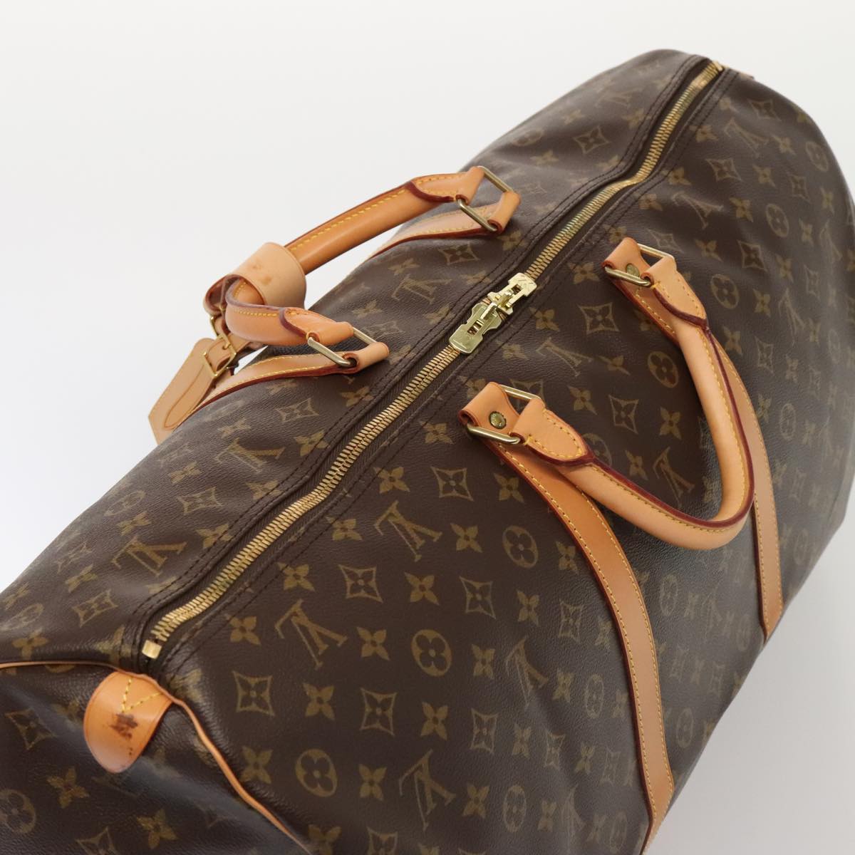 Louis Vuitton Keepall 60 Brown Canvas Travel Bag